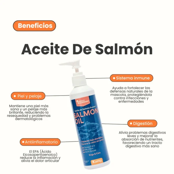 KANU PET - Aceite de Salmón (240 ML) - Image 2