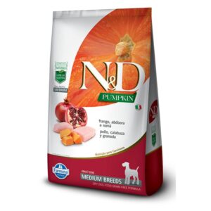 N&D PUMPKIN PERRO ADULTO RAZA MEDIANA – Pollo, Calabaza y Granada