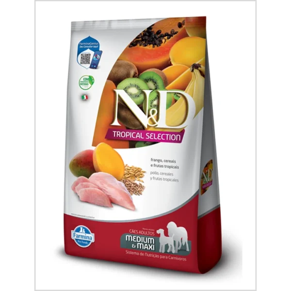 N&D TROPICAL PERRO ADULTO RAZA MEDIANA/GRANDE - Pollo