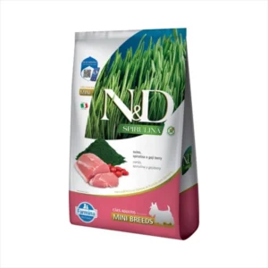 N&D SPIRULINA PERRO ADULTO RAZA MINI - Cerdo, Espirulina y Baya de Goji