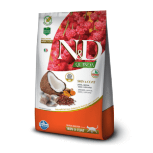 N&D QUINOA GATO ADULTO- Quinoa, Coco, Cúrcuma y Pescado