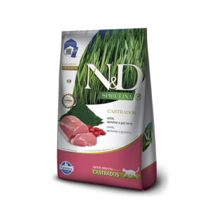 N&D SPIRULINA GATO CASTRADO - Cerdo, Espirulina y Baya de Goji
