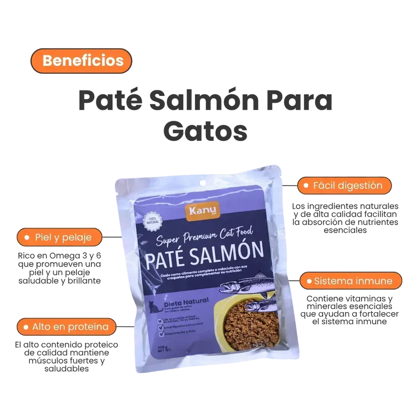 Kanu Gatos - Pate de Salmón 300g - Image 2