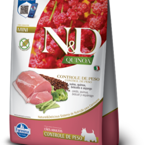 N&D Quinoa Perro Adulto Mini Control de Peso Cerdo (2.5 kg)