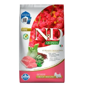 N&D Quinoa Perro Adulto Mini Cuidado Digestivo Cerdo (2.5 kg)